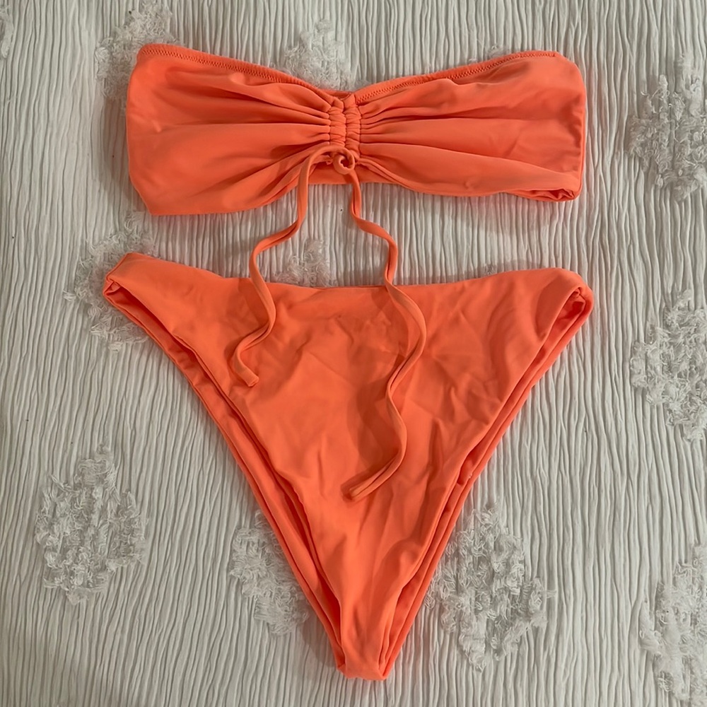 Neon orange bikini